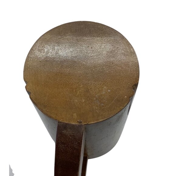 Vtg PHILIPPINE ISLAND Carved Wood Mug Tiki Bar Luau Theme Island Scene 6" - Picture 6 of 7